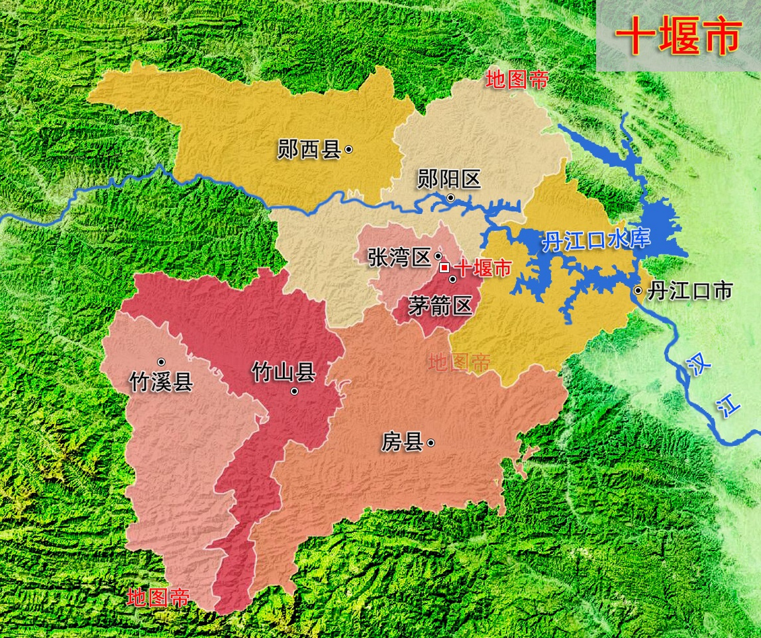 历史地图#十堰市,湖北省下辖地级市,位于湖北省西北部,地理位置独特