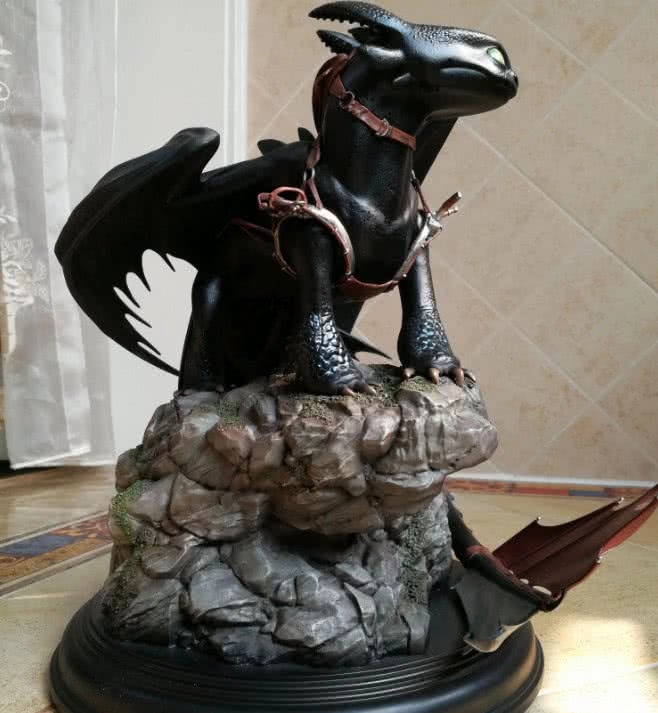 大佬晒驯龙高手没牙仔手办,翅膀太过惊艳!网友:花多少矿买的?