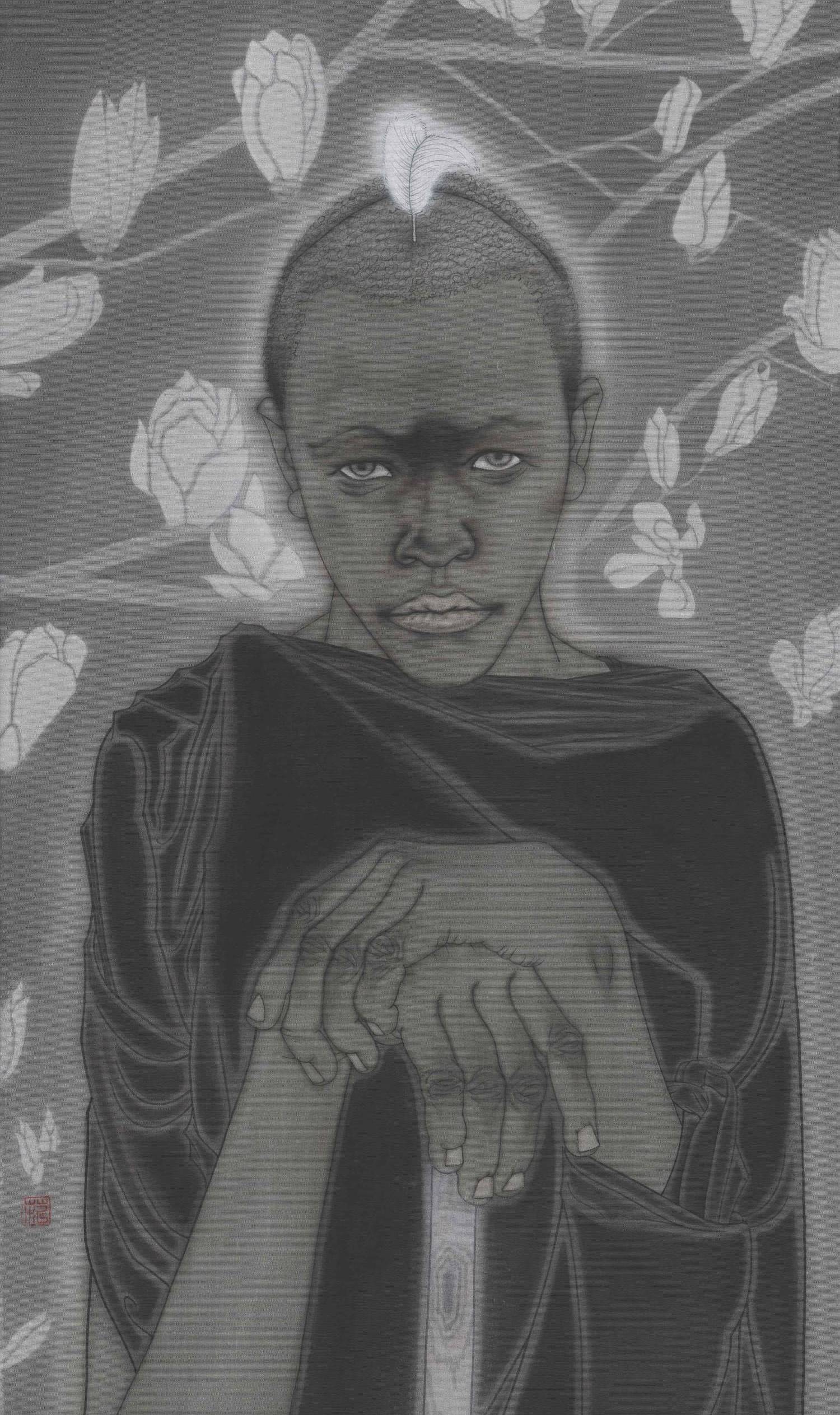 中央美术学院中国画学院工笔人物专业毕业生范凯工笔人物画作品