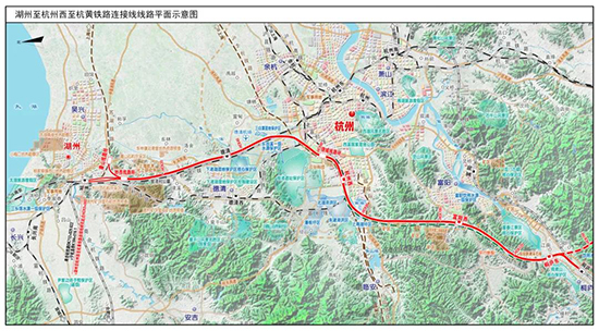 湖杭高铁线路图图片