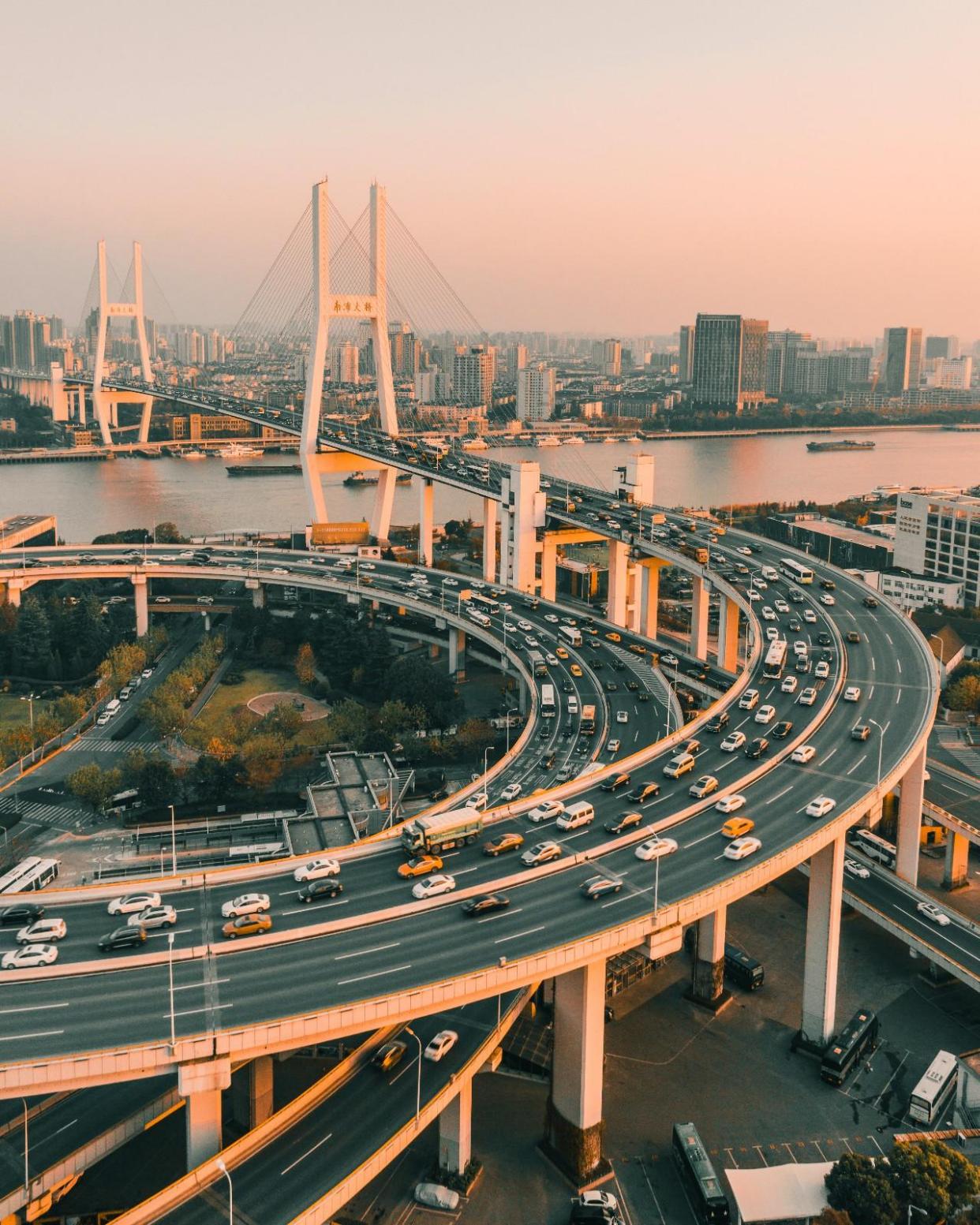 风光摄影:上海南浦大桥