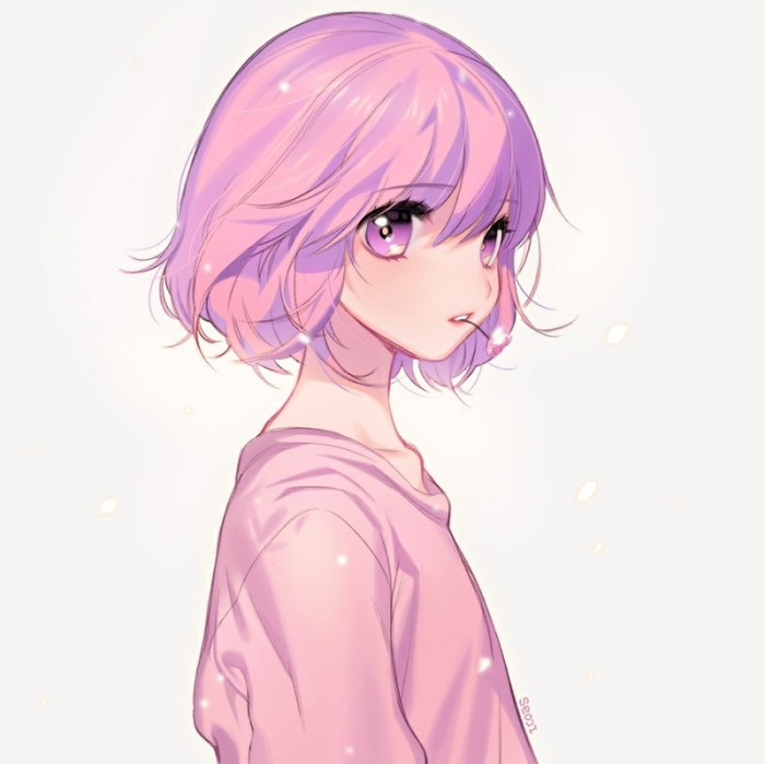 唯美系二次元卡通女头,彼样青春,诉说了谁的花样年华