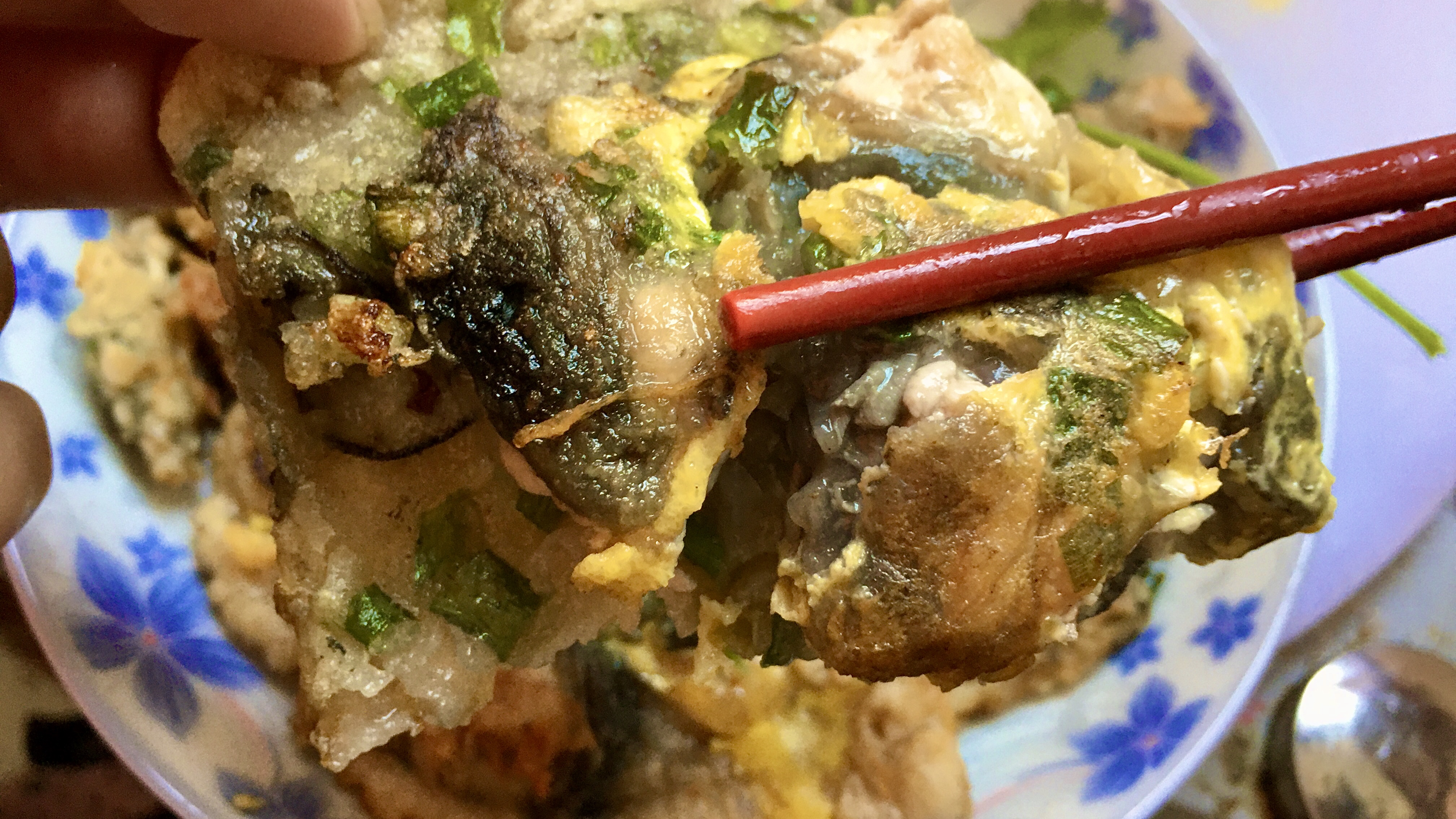 潮汕家常小吃:蚝烙,外酥里嫩,配方都在这,比牡蛎煎蛋还好吃