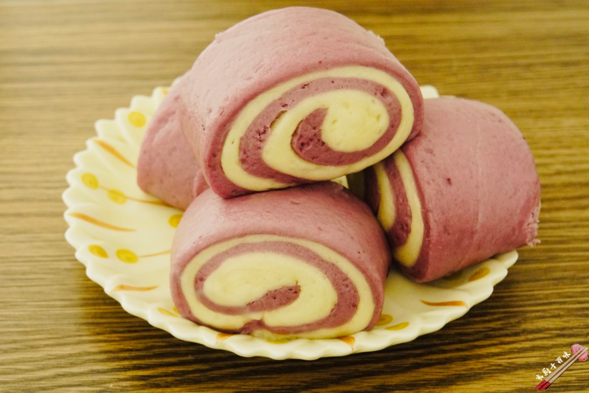 奶香紫薯馒头固色,不变形的秘诀在这里:好吃好看,低碳代餐