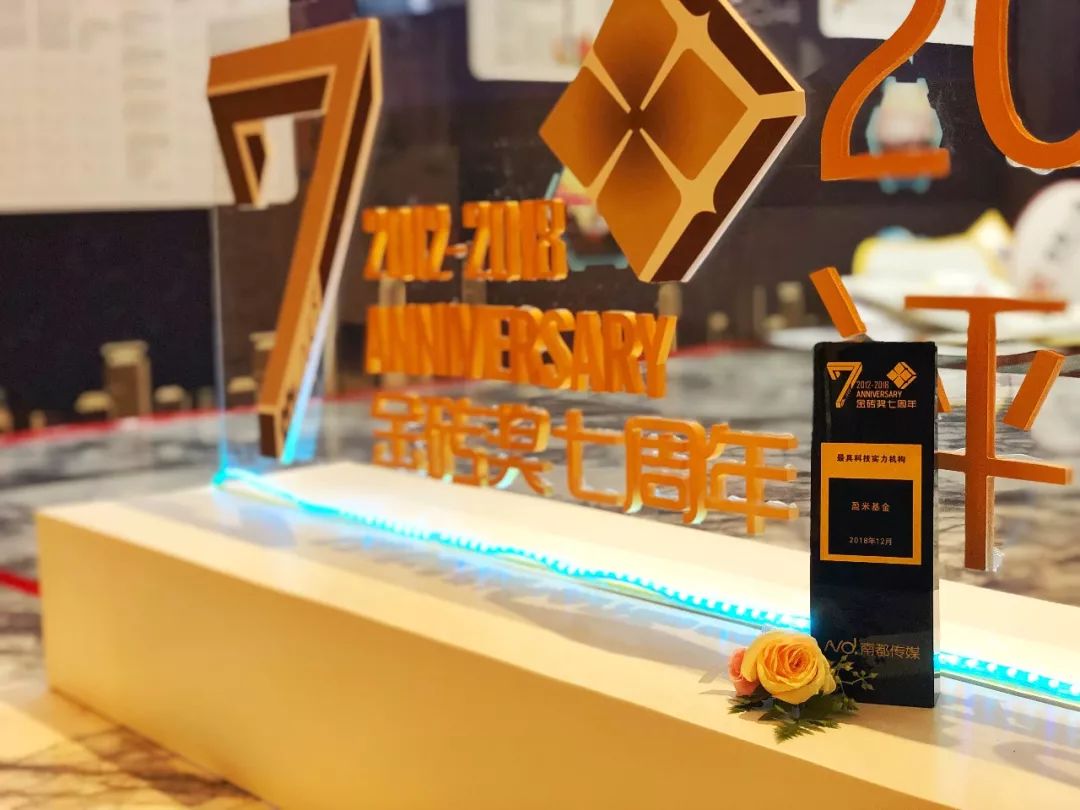 奖项 | 打造金融科技深度融合榜样 盈米基金荣获南都第七届金砖奖"最