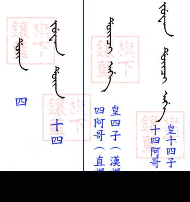 雍正满文26个局对照表图片