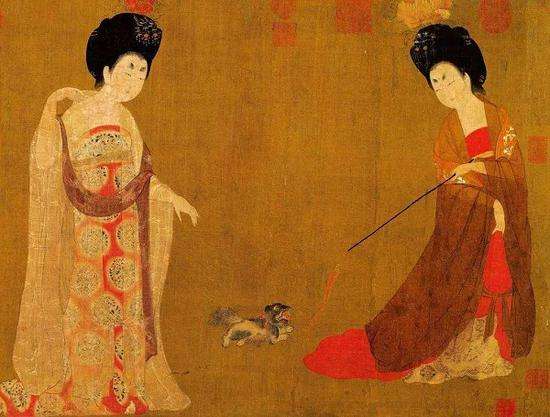 《簪花仕女图—古今之冠的绮罗人物画