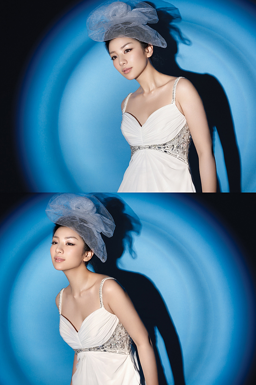 94angelababy登上风尚志三月刊封面,她的侧颜让人惊艳,颜值简直是