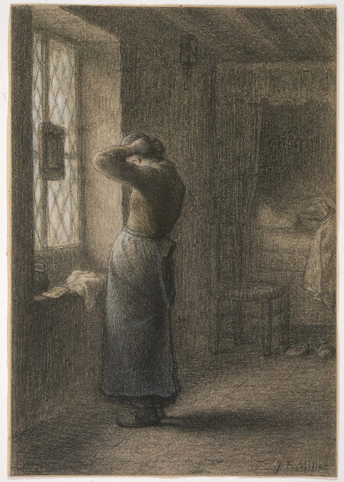 绘画大师米勒的素描精品