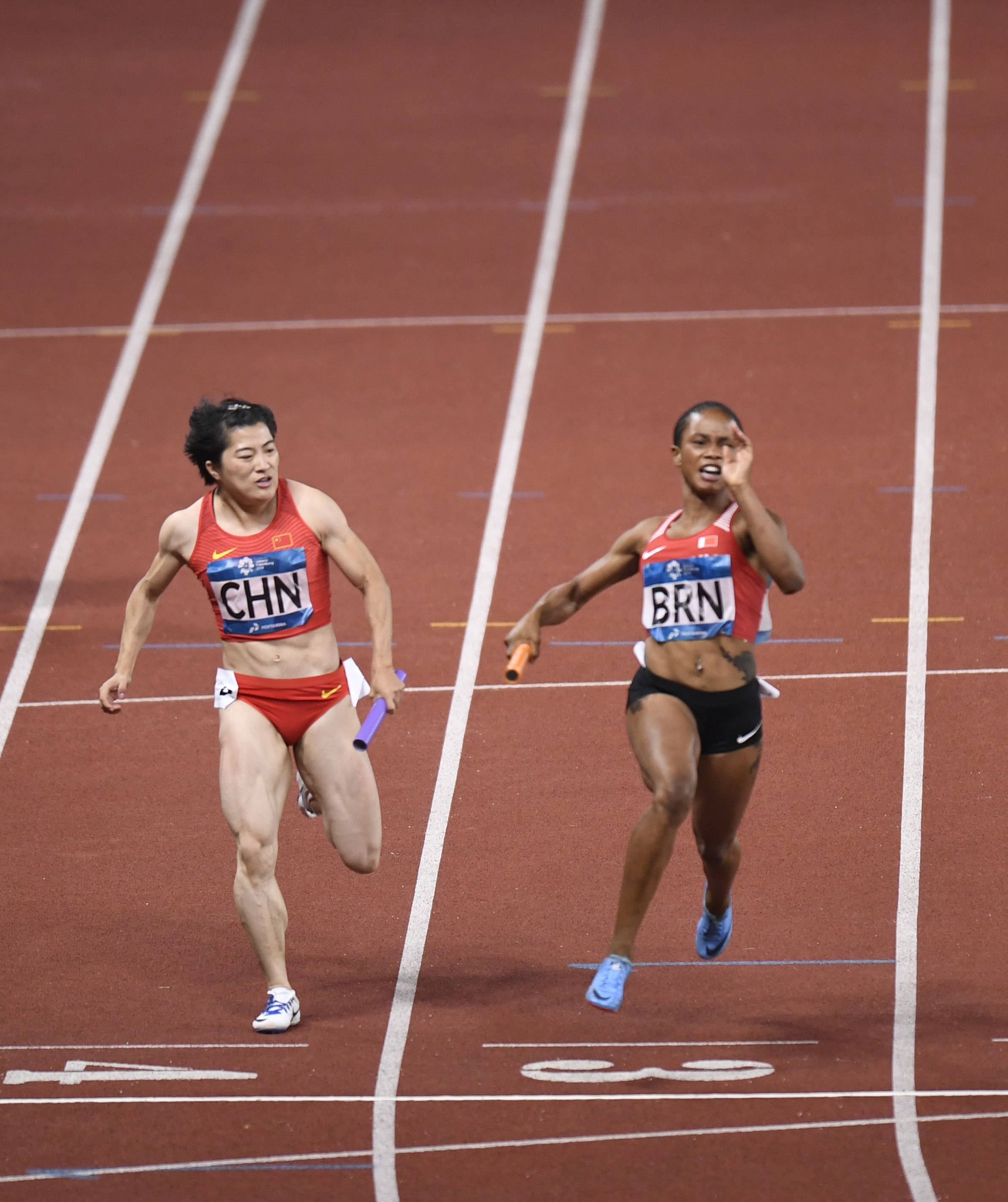 田径——女子4x100米接力决赛赛况