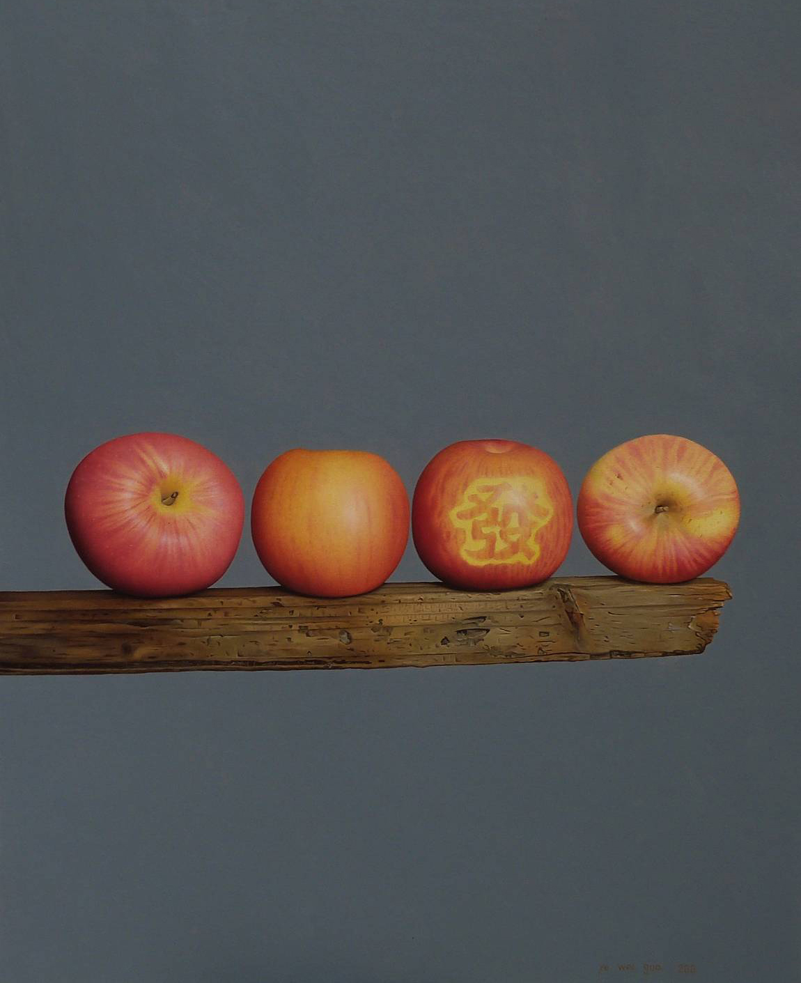 写实油画的静谧之美——叶卫国水果作品欣赏