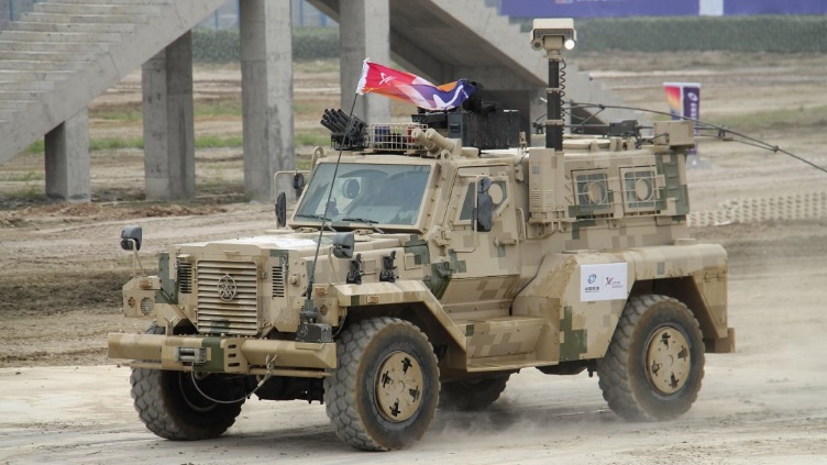 解放军vp11防雷车现身中阿边境引猜测