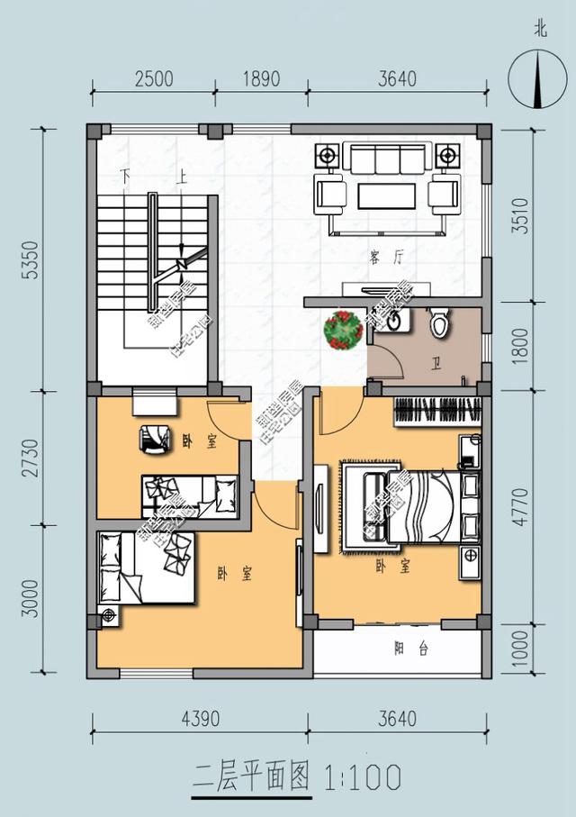 8米x10米自建房设计图图片