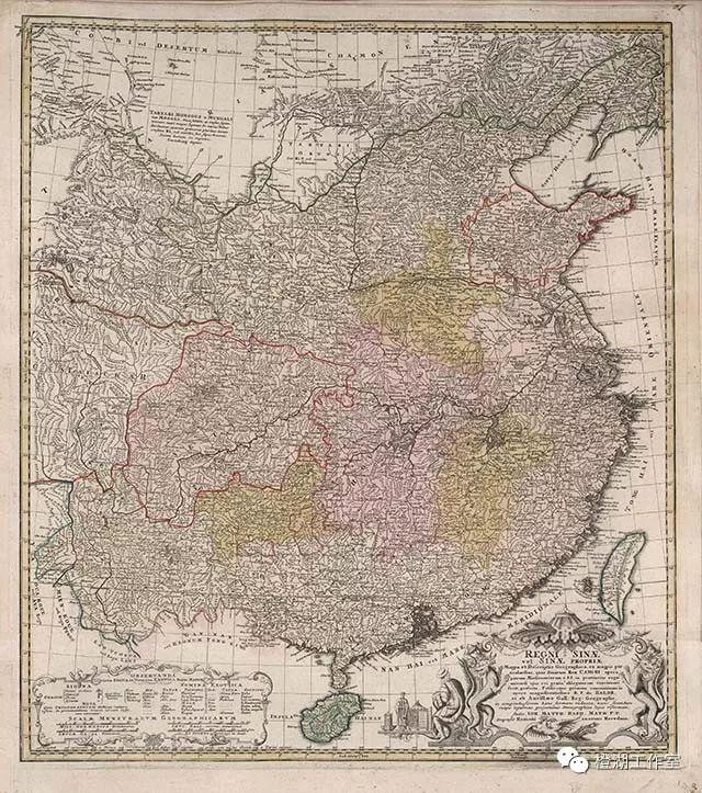 61期~德国总理默克尔送给中国的绘制于1735年的中国地图(上)