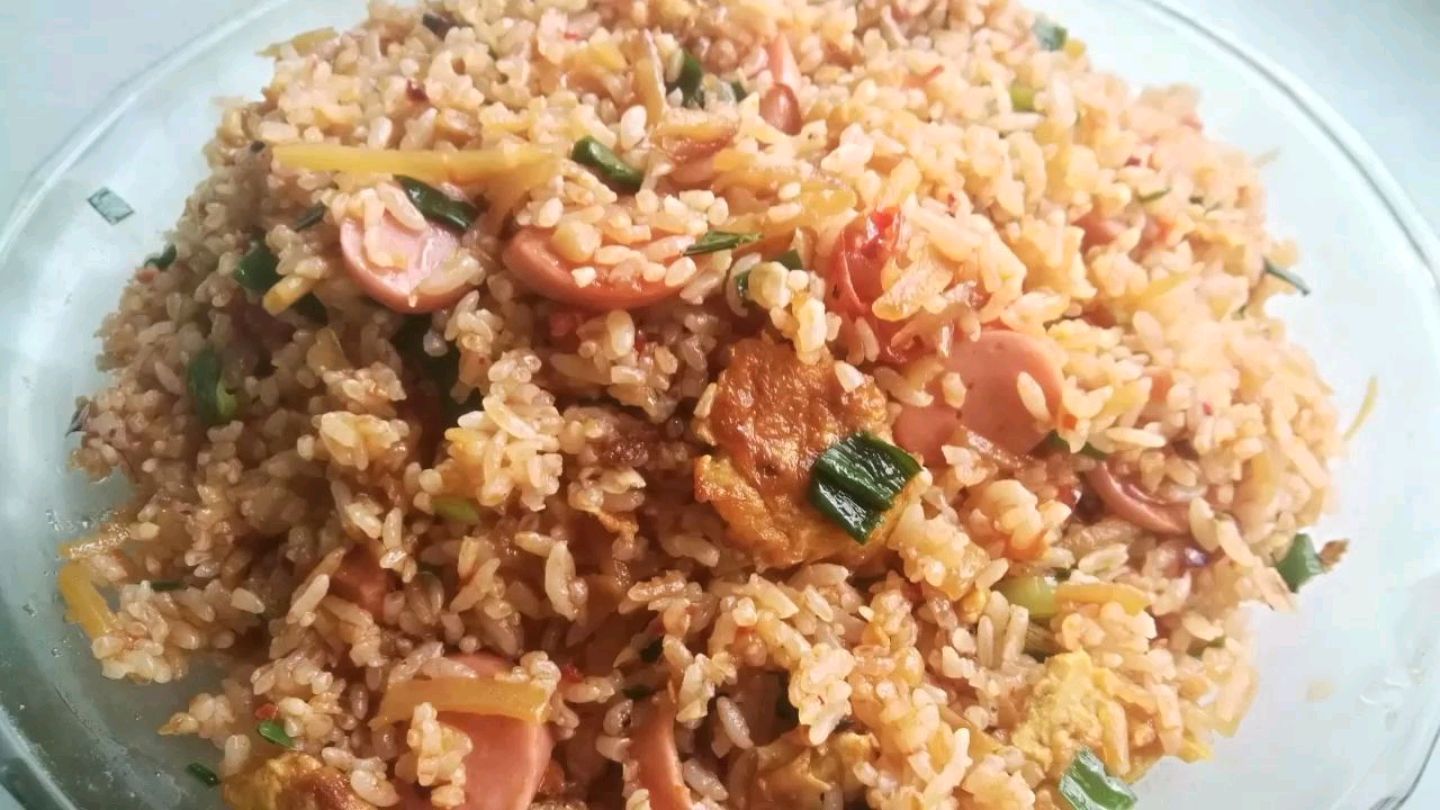 蕃茄鸡蛋炒米饭,色香味美简单粗暴