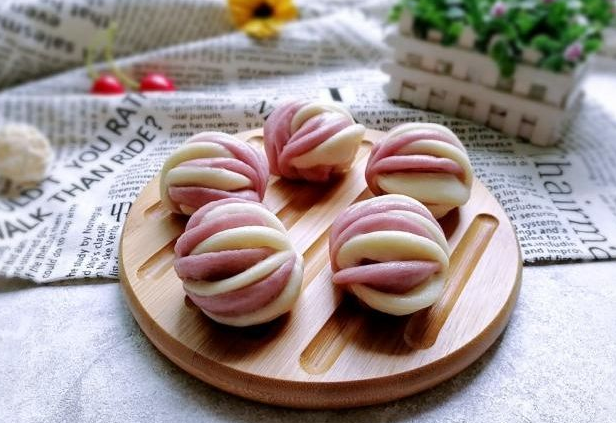 "3种"蔬菜就能做的3色花卷,养眼又好吃,家里小孩很喜欢