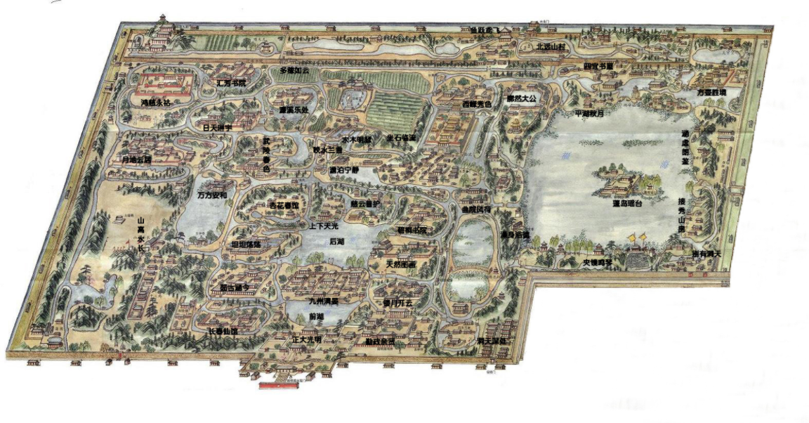 国宝:这件藏于法国的文物,展现了圆明园建筑与植物的完美结合