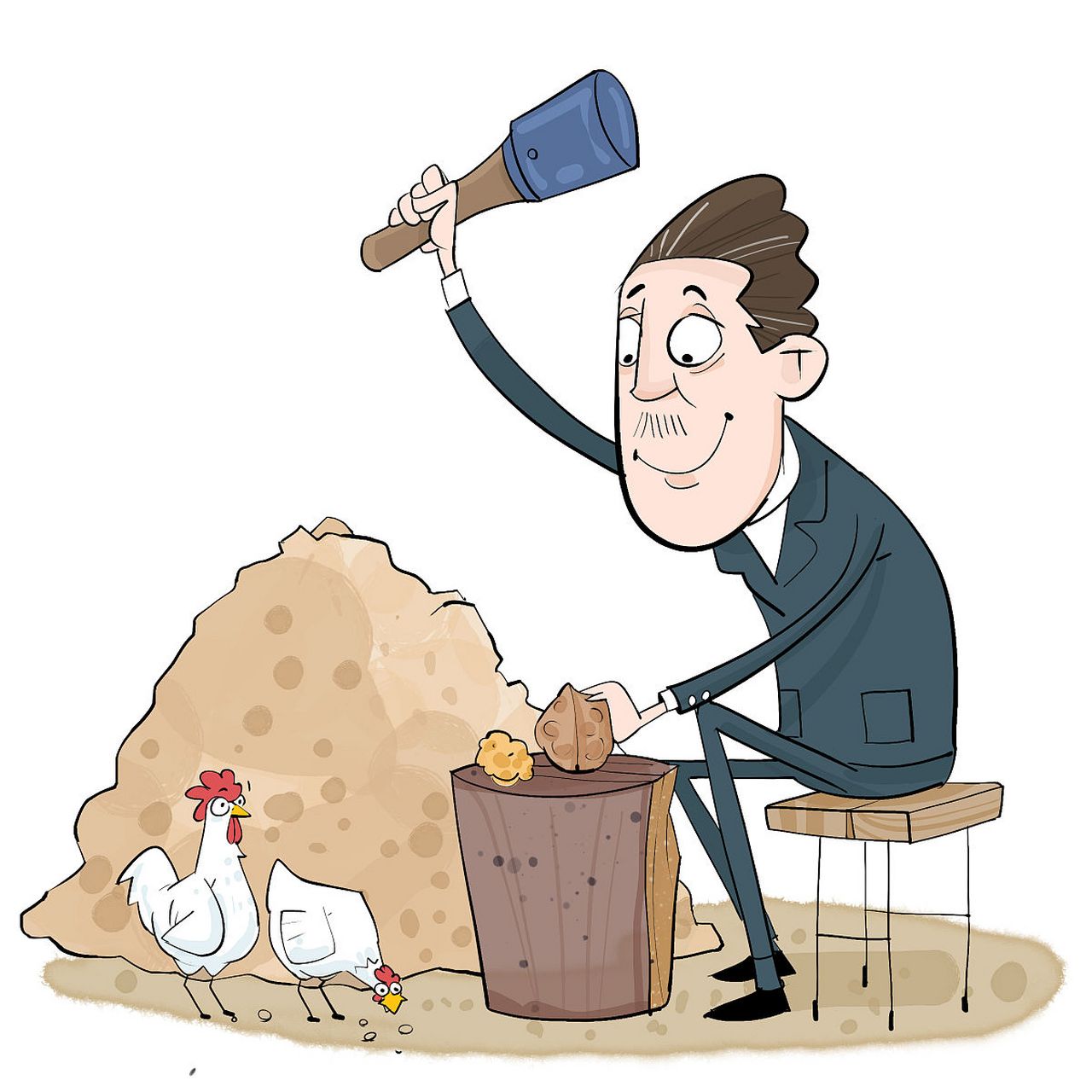 印度男子纳文·库马尔打破吉尼斯世界纪录,用脑袋砸核桃,每分钟砸273