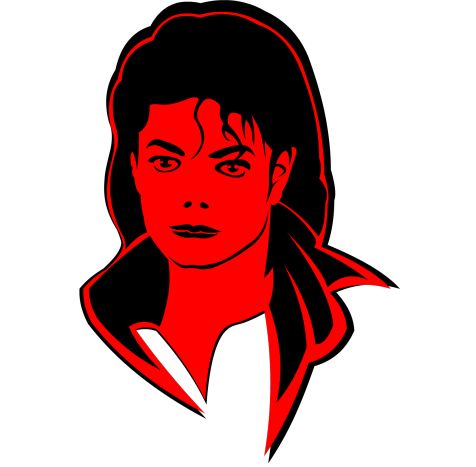 michael jackson肖像剪纸