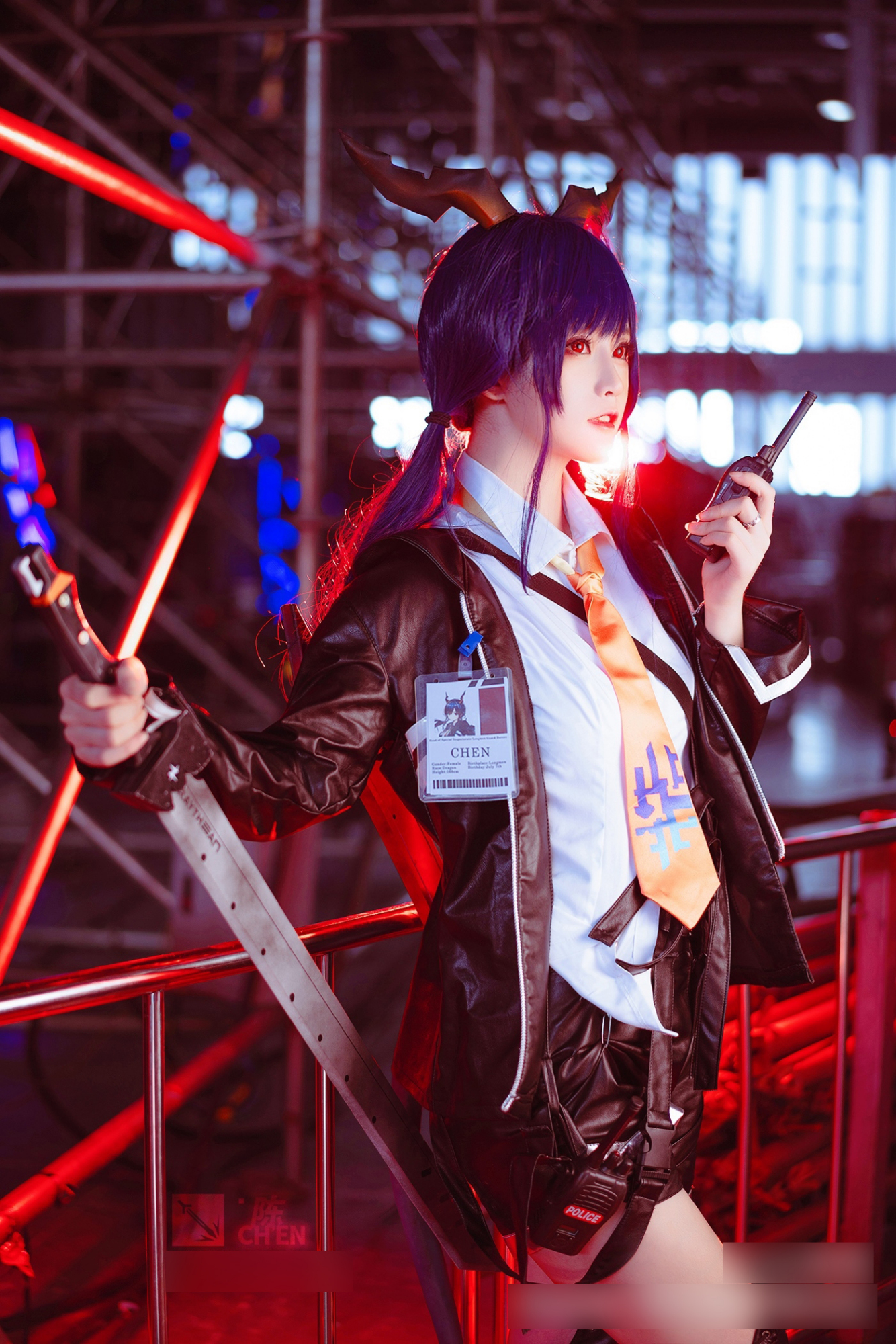 三组国内游戏《明日方舟》角色陈sir的cosplay作品欣赏!质量不错