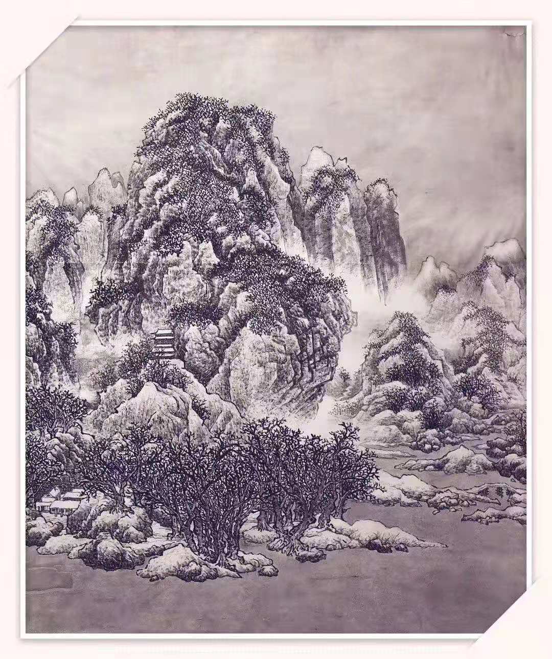 才华横溢的中国画青年画家王昕