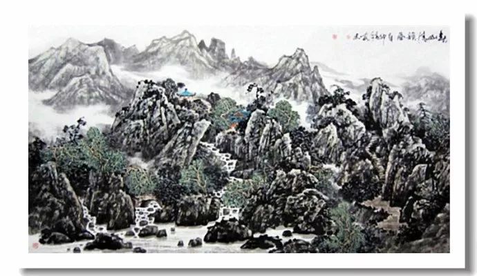 厚重俊秀 中国画家安忠山水画作品赏析