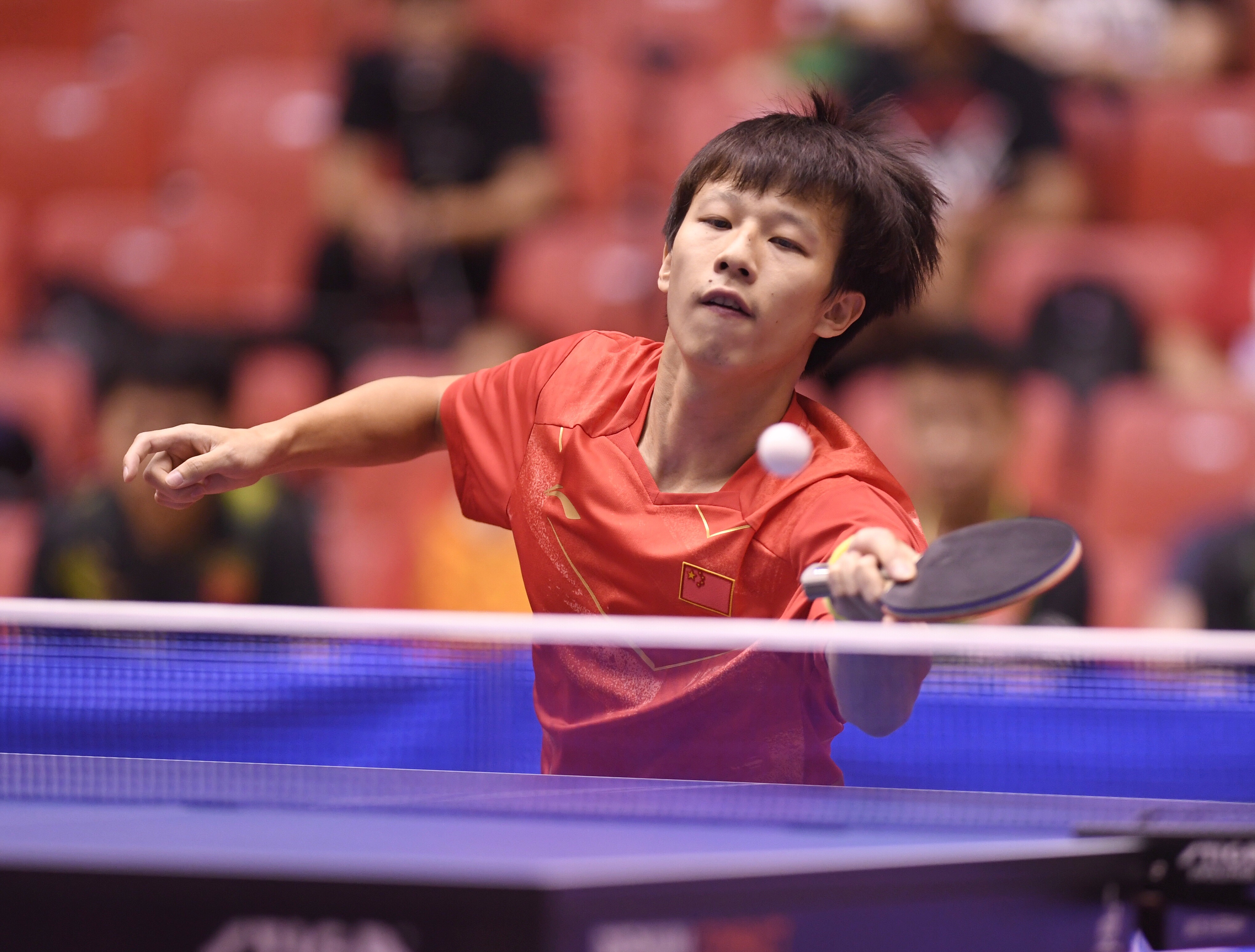 乒乓球——中国队备战亚运会热身赛:男子1团夺冠(6)