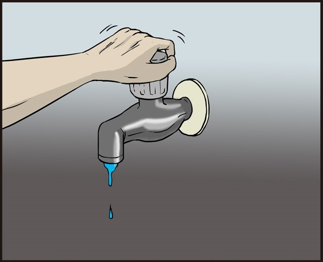 搞笑漫画:能喷出火的"水龙头"!水电工是怎么做到的?