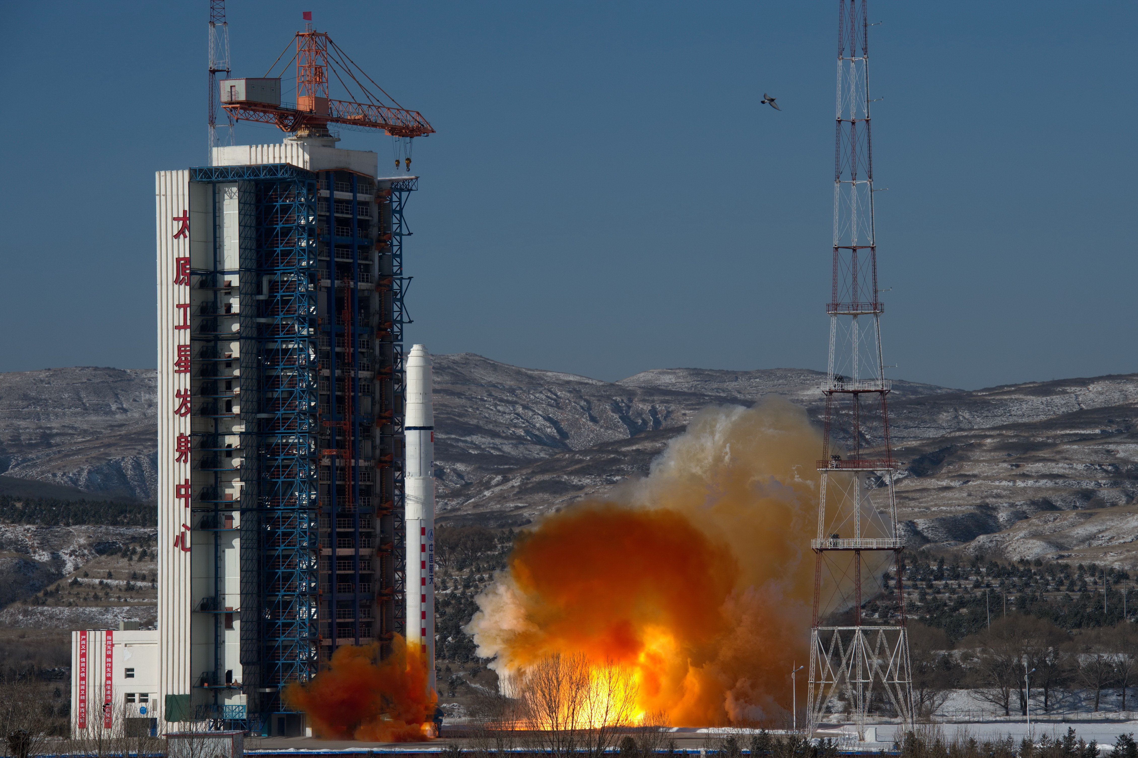 (科技)(1)高景一号03,04星成功发射 中国航天发射2018年迎来开门红