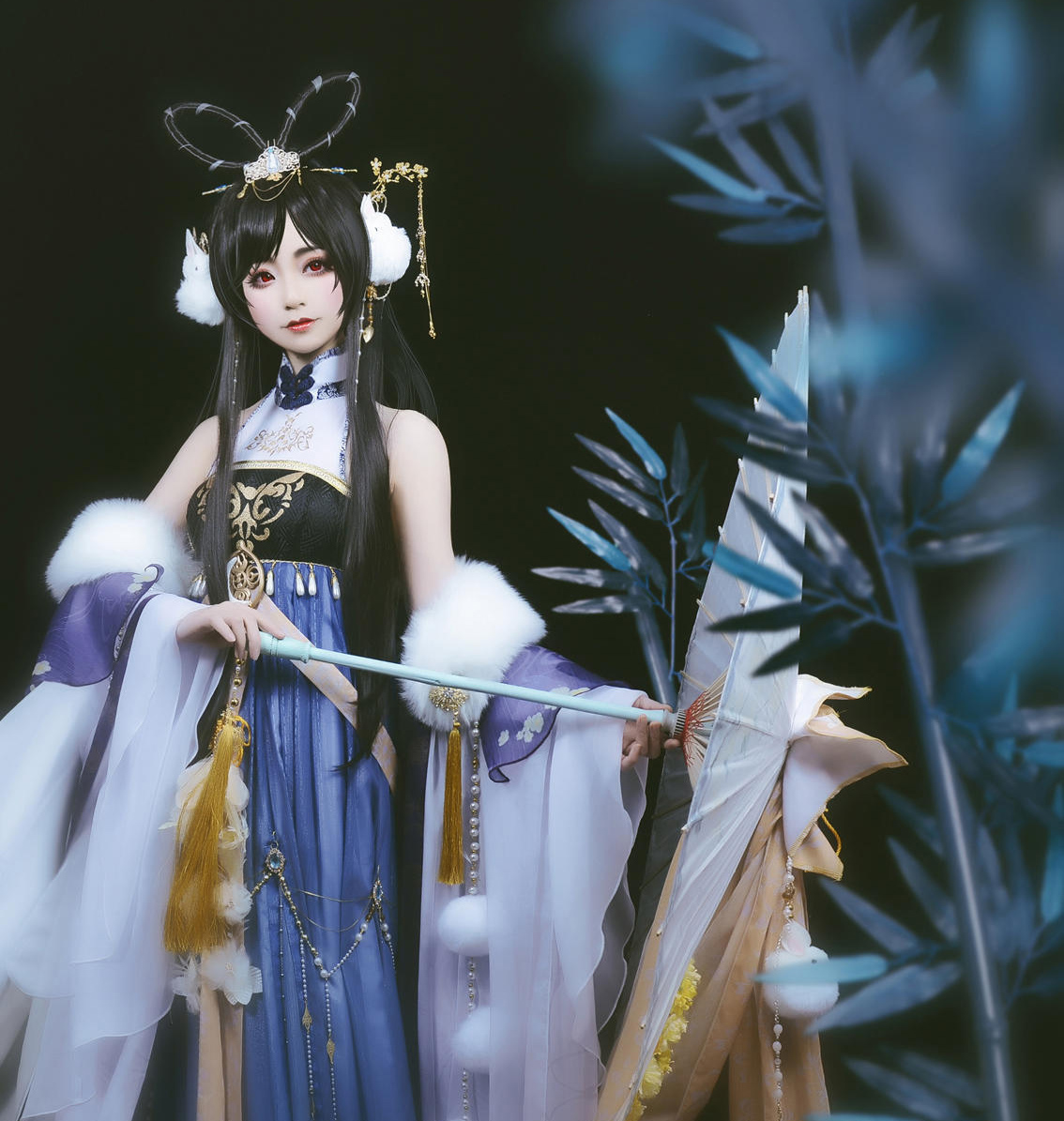 国人可爱妹子cos的奇迹暖暖夕月潇湘套装!相当有仙气的cos作品!