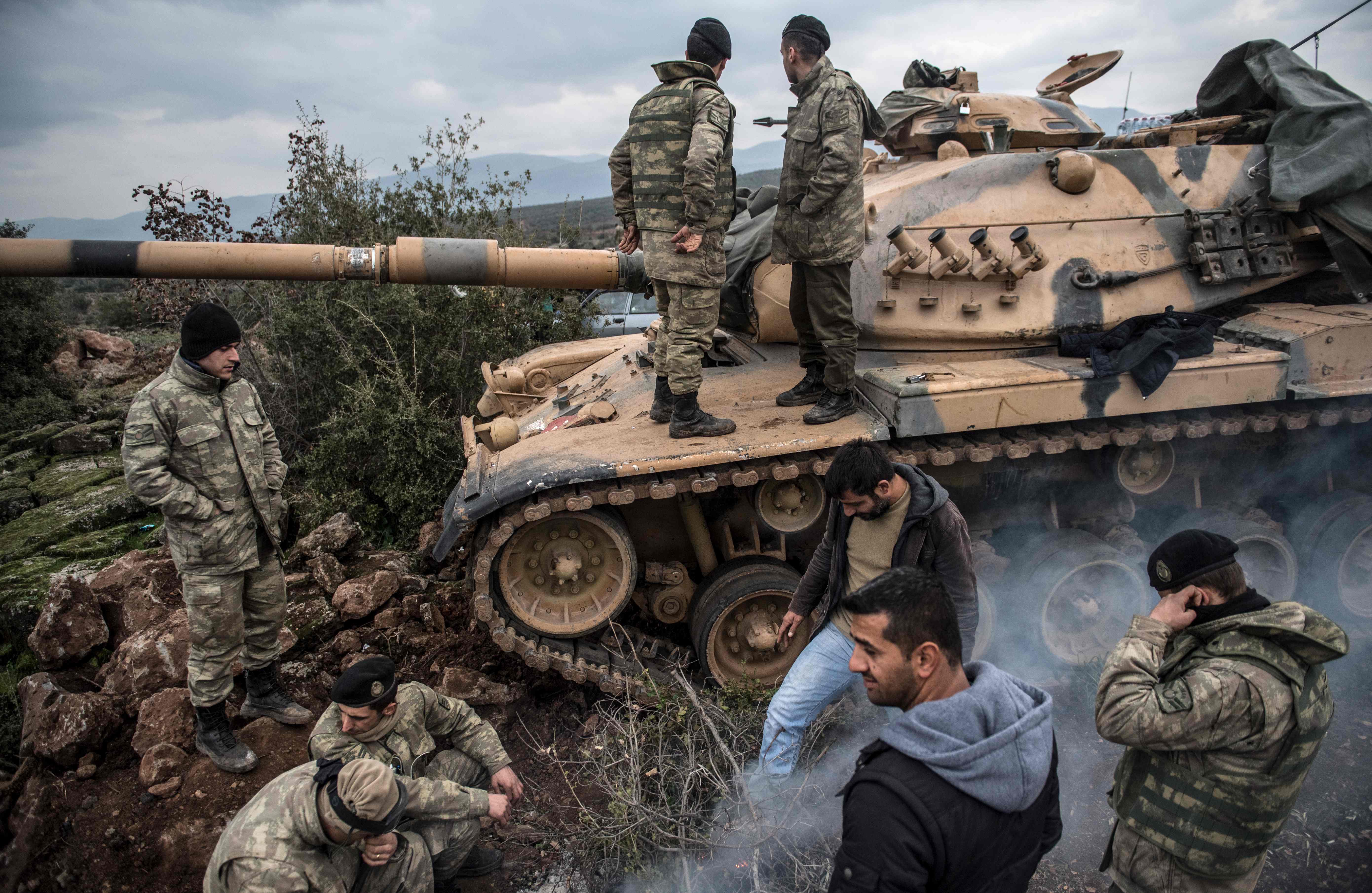 (外代一线)(1)土耳其开始对叙北部阿夫林地面军事行动
