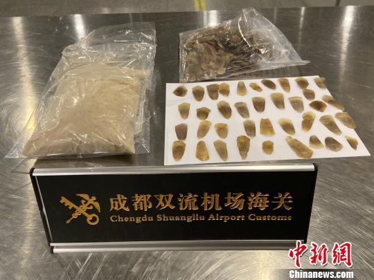 成都海关截获穿山甲鳞片粉末 旅客利用奶粉罐企图"蒙混过关"