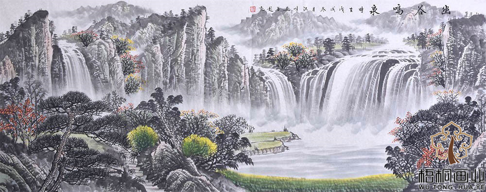 画家洪峰的作品-简约大气,灵动考究(鉴赏)