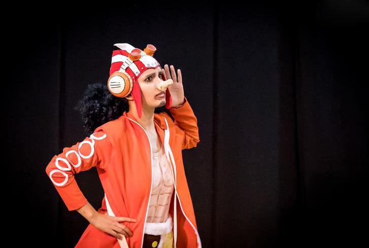 海贼王cosplay,乌索普的长鼻子好评,女巴基也很nice!