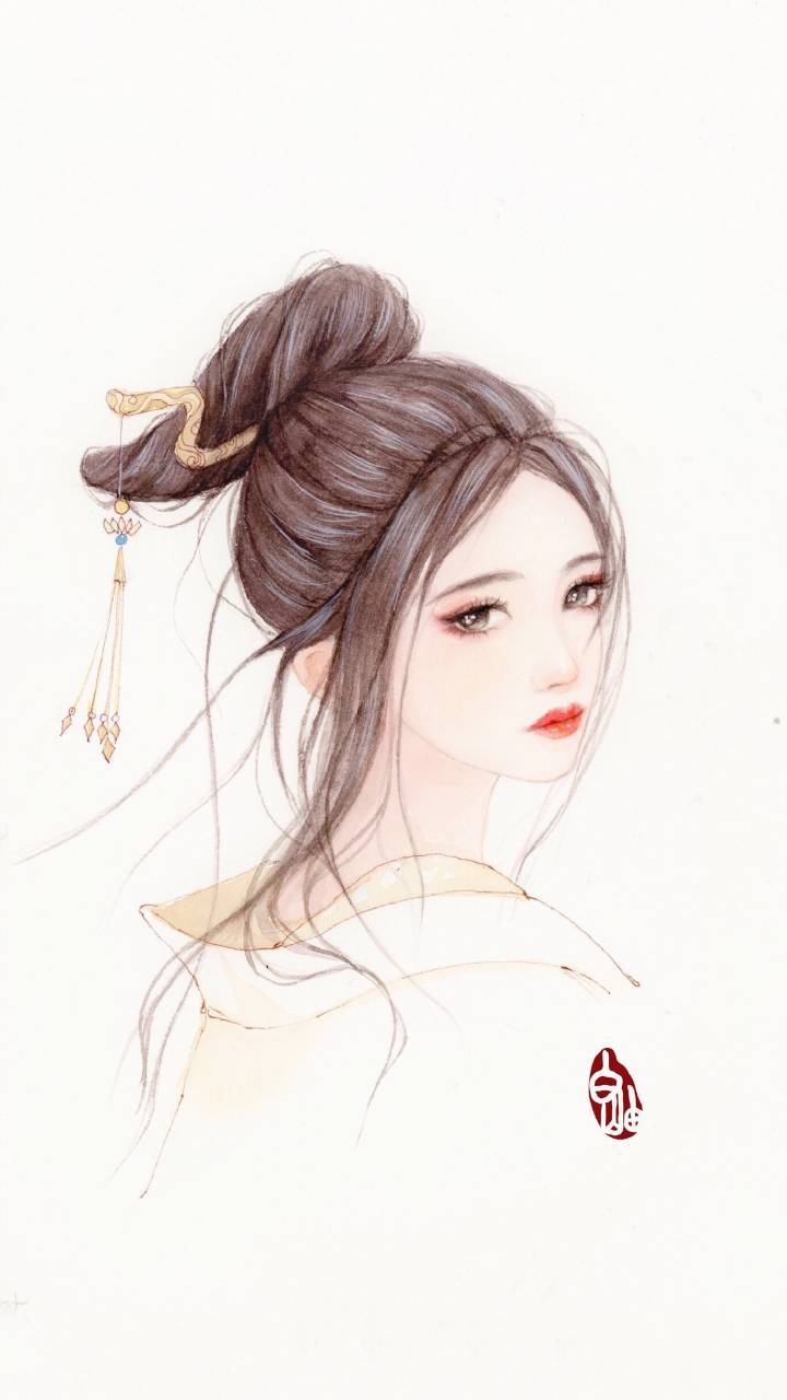 古风手绘超美仙女壁纸:我欲与君相知,长命无绝衰!