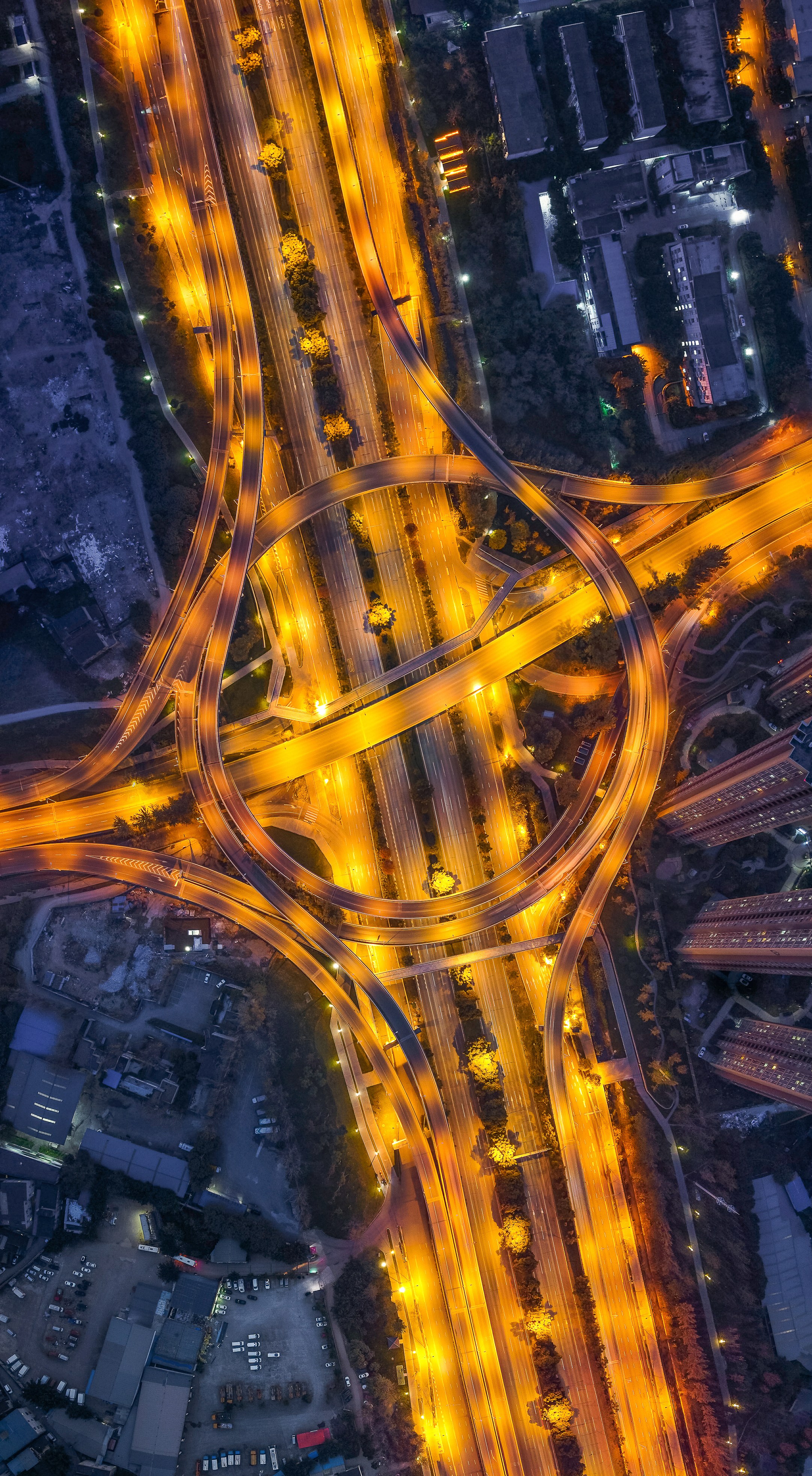 成都三环立交桥夜景(横图)