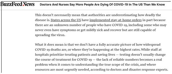 「推荐」美国确诊数超过中国成全球第一！医疗人士爆料实际死亡远高于统计