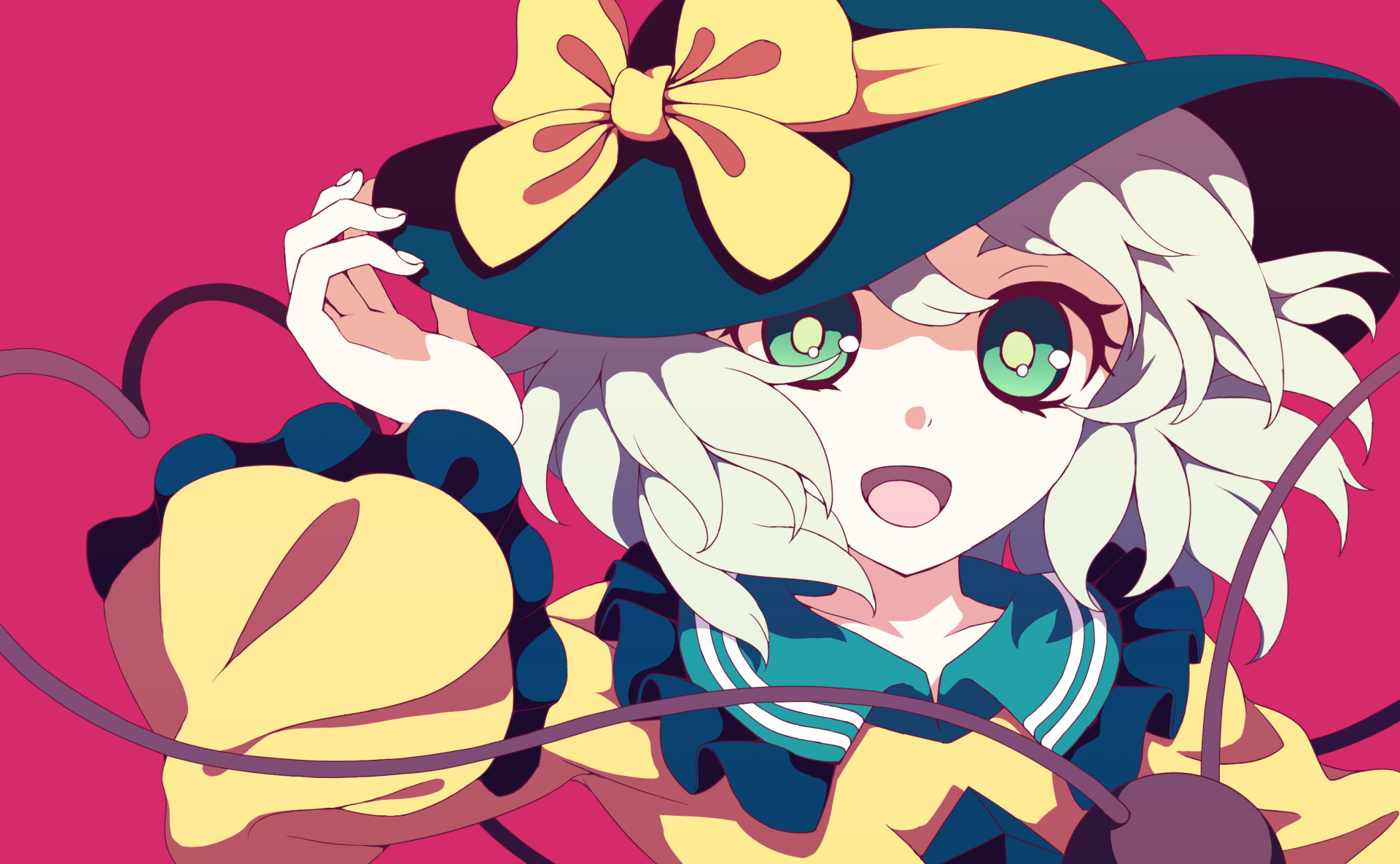 二次元魔法小仙女"古明地恋"的高清插画壁纸,喜欢的快收藏