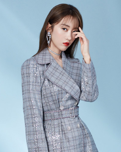 宣璐格子西装,时尚迷人,优雅写真