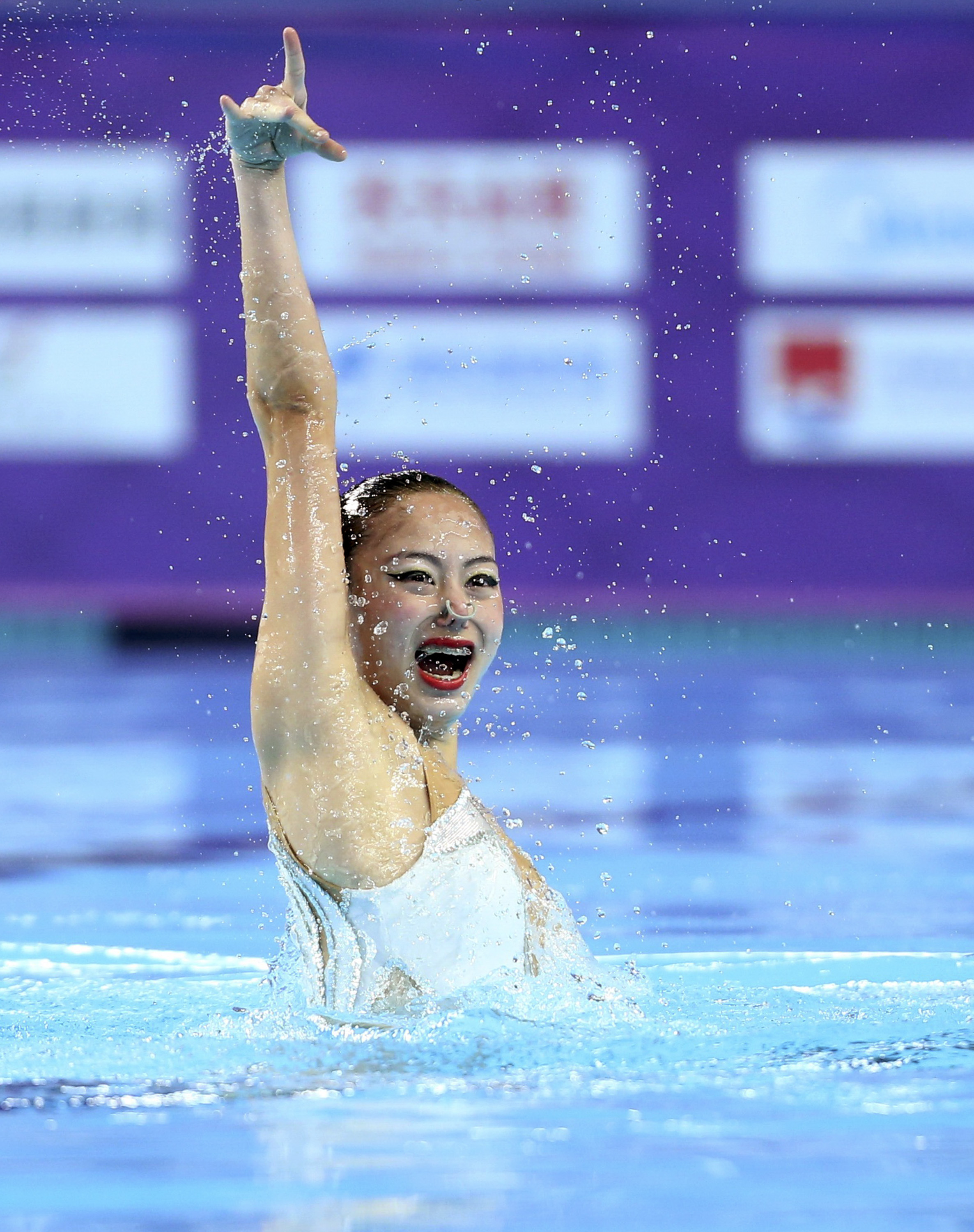 花样游泳——全国冠军赛:单人技术自选赛况(1)