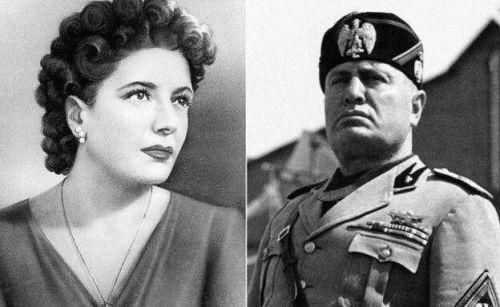 墨索里尼的情人,尸体倒吊时裙摆下垂走光,一人走上前去做了一事