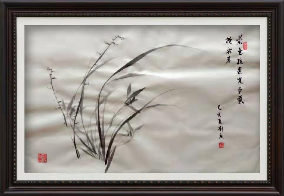 兰薰桂馥—西安画兰名家刘庚国画作品欣赏