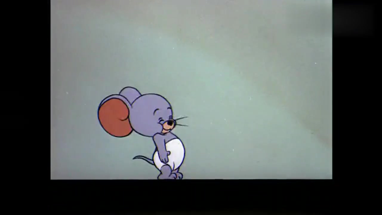 动漫壁纸:小老鼠送给汤姆一个铃铛,汤姆很喜欢,戴在了脖子上