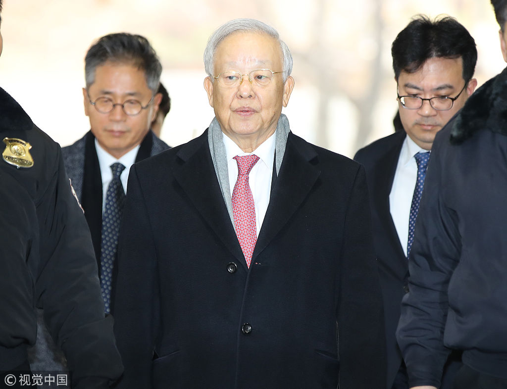 韩国cj集团会长以证人身份出席朴槿惠案公审