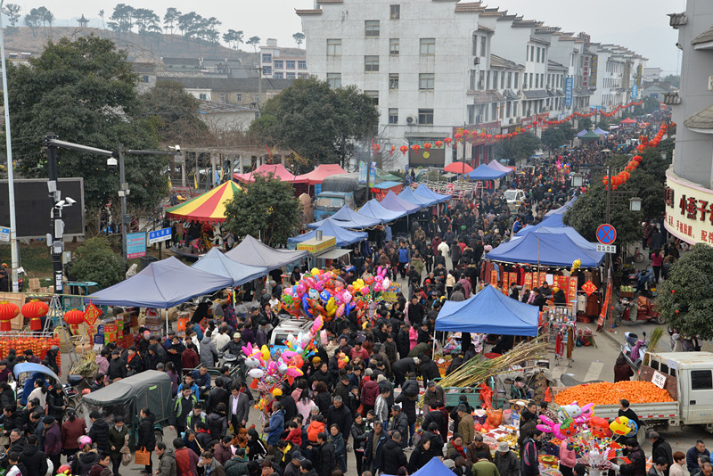 带你感受乡村年味的热闹集市 宁海前童"黄洋市"至今已有500多年