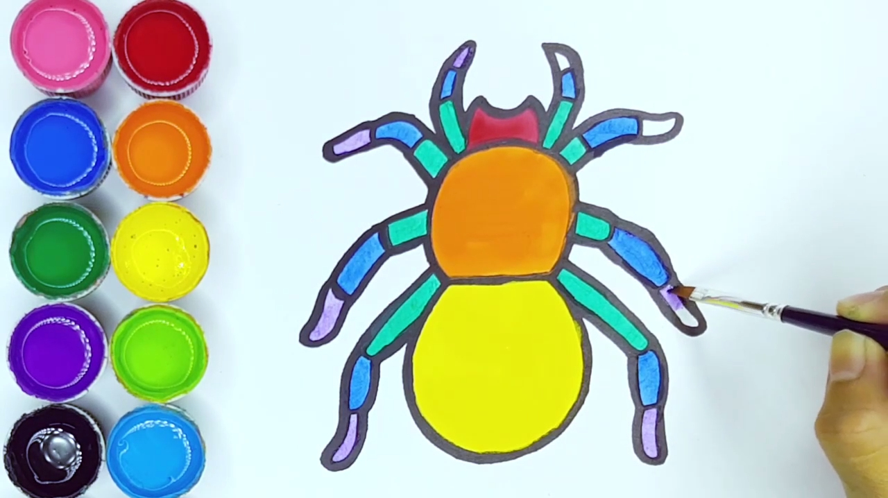 教你画可爱的小蜘蛛,快来学学吧!