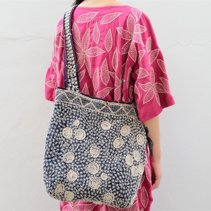 刺子绣4:漂亮的刺子绣服饰,刺绣针法很简单,配色很重要