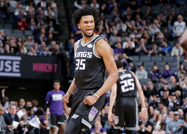 国王队球员马文-巴格利三世砍下生涯新高的24分外加12个篮板球并且在