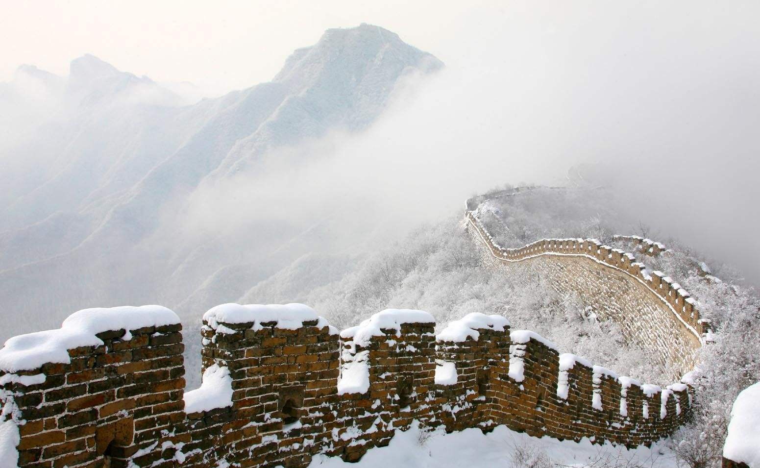 雪意长城,北国风光