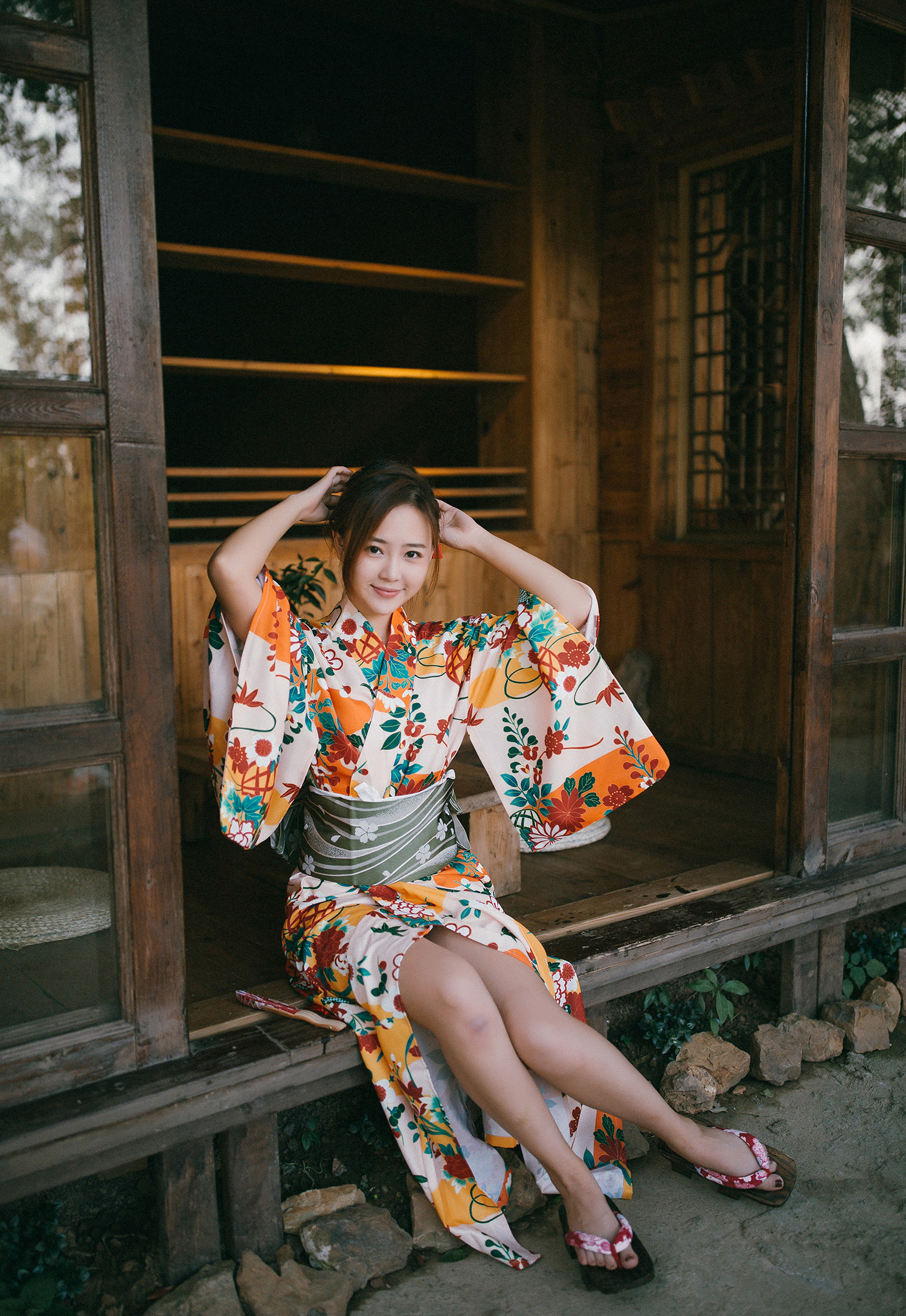 人像摄影 花里胡哨的和服成为小姐姐的最爱